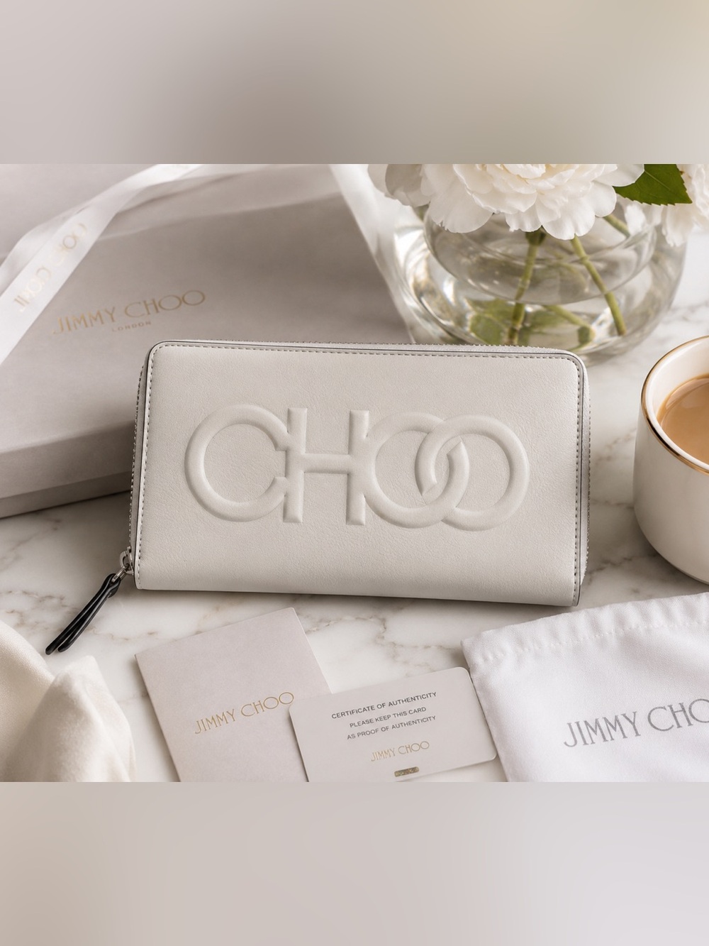 JIMMY CHOO- Bifold Wallet - NWT & all inclusion